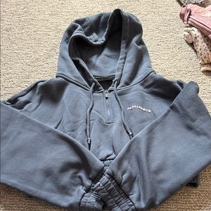 Alphalete Slate Blue Half-Zip Hoodie
